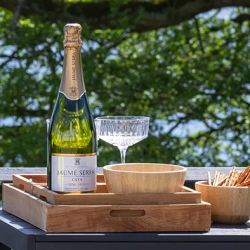 Bakke s�t teak tr� - s�t med 3