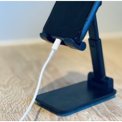 Bordstander telefon &amp; tablet  - fleksibel &amp; sammenklappelig