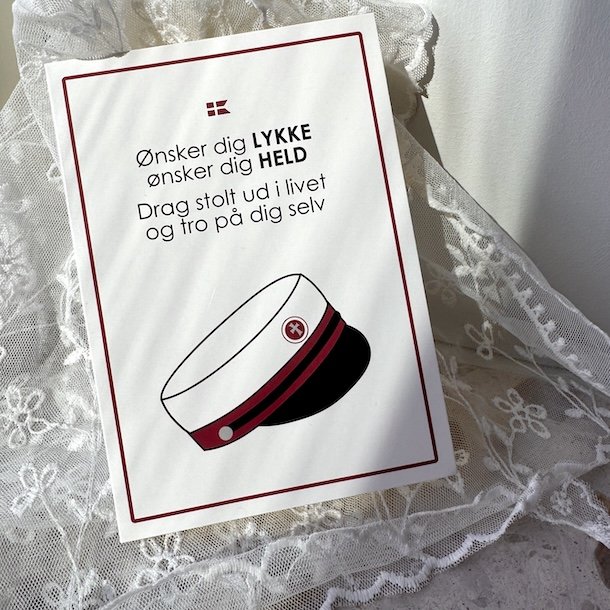 Telegram student med konvolut