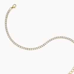 Tennis Armb�nd Oraya 2mm - Forgyldt Vandfast 