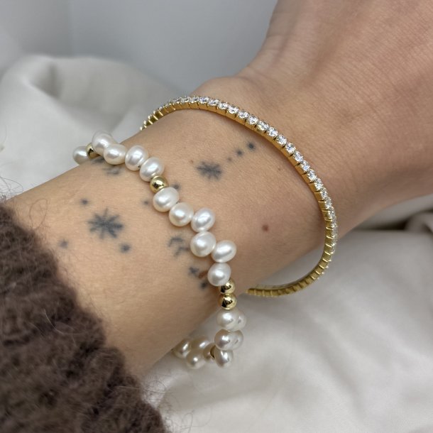 Armbnd Tennis flex gold 