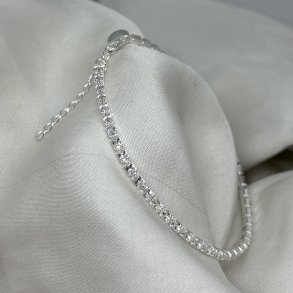 Armbnd Tennis Vintage Oval slv