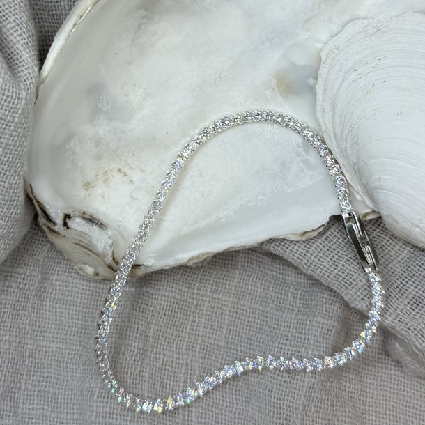 Armbnd Tennis medium 18 cm slv