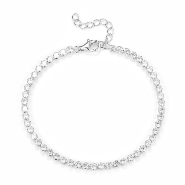 Armbnd Tennis vintage round - Slv