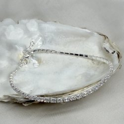 Armb�nd Tennis Vintage Oval s�lv