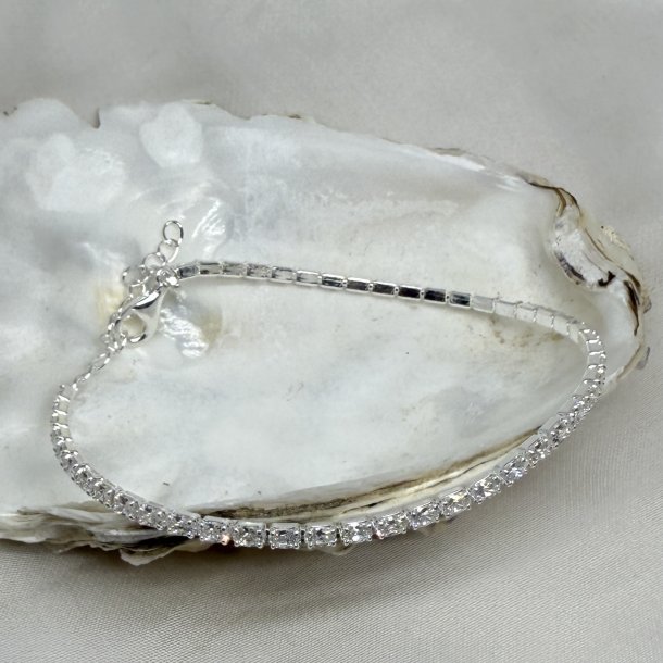 Armb�nd Tennis Vintage Oval s�lv