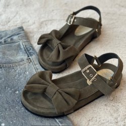 THE SUMMER BREEZE - SUEDE Sandal Army