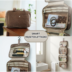 Toilettaske oph�ng brun 