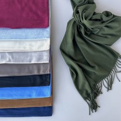 Trklde ensfarvet 100% viskose