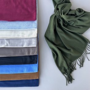 Trklde ensfarvet 100% viskose