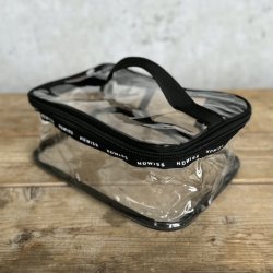 Toilettaske transparent hndbagage