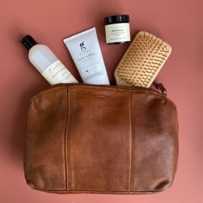 Toilettaske Eden stor washbag skind