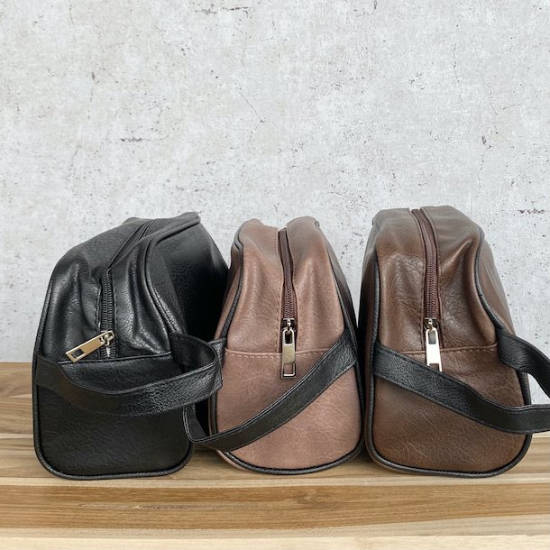 Toilettaske unisex imiteret skind