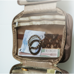 Toilettaske oph�ng brun 