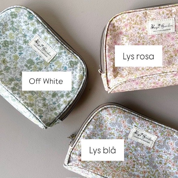 Toilettaske flora mellem blomst