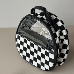 Rund toilettaske tern