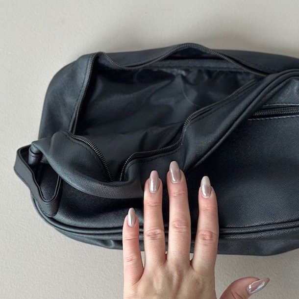 Toilettaske sort