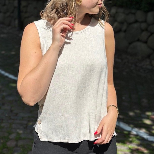 Top Kathie hr/bomuld str. M-XXL