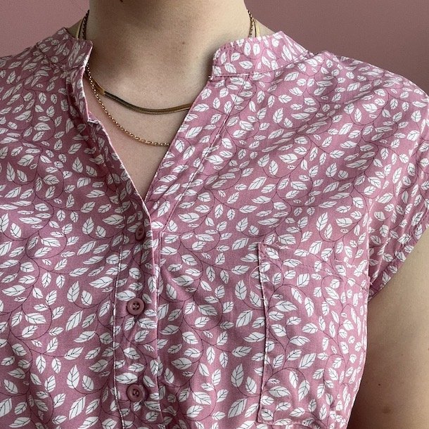 Sommer top leaf 100% bomuld M-XXXL