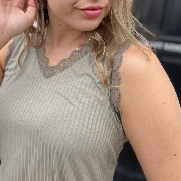 Top med blonde bomuld/viskose miks str. M-XXL