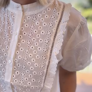 Skjorte med korte �rmer bomuld str. S-XL