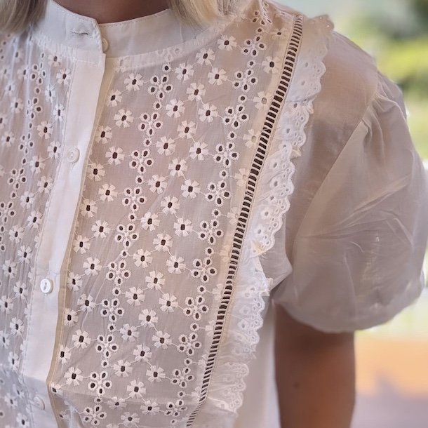 Skjorte med korte rmer bomuld str. S-XL