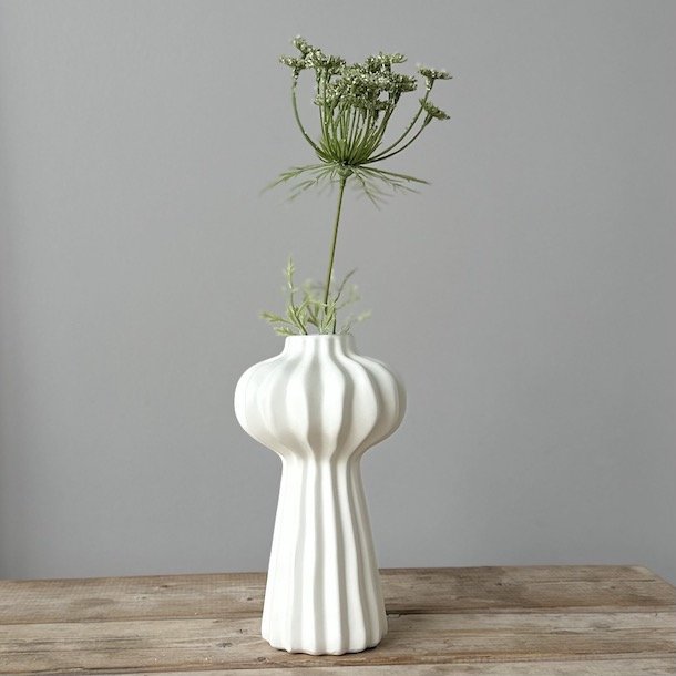 Skrmblomst hvid H 45 cm