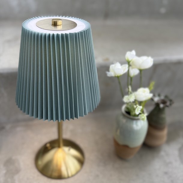 Bord lampe grn H 30 cm