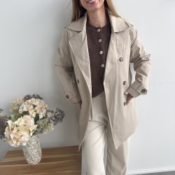 Trenchcoat Aya Beige Str S-XL