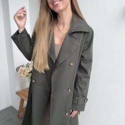 Trenchcoat Karla grn Str S-XL