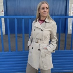 Trenchcoat Aya Beige Str S-XL