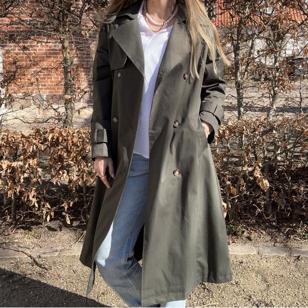Trenchcoat Karla gr�n Str S-XL