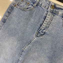 Denim nederdel medi str. S-XL