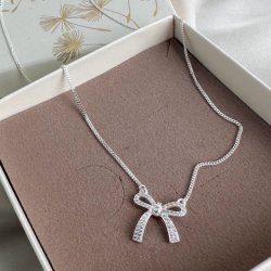 Halskde ELEGANT BOW Stelring Slv