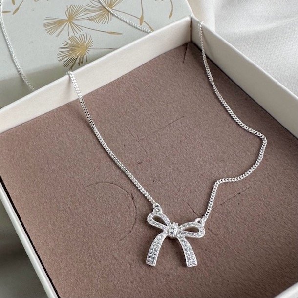 Halskde ELEGANT BOW Stelring Slv