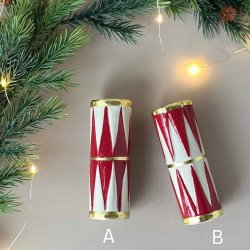 Lysestage/vase tromme D5x13cm keramik