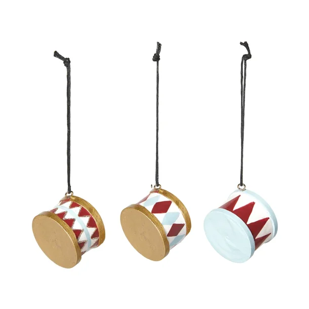 Tromme deko s�t af 3 d4x3cm tr�