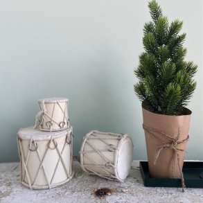 Tromme lux tr og skind lille