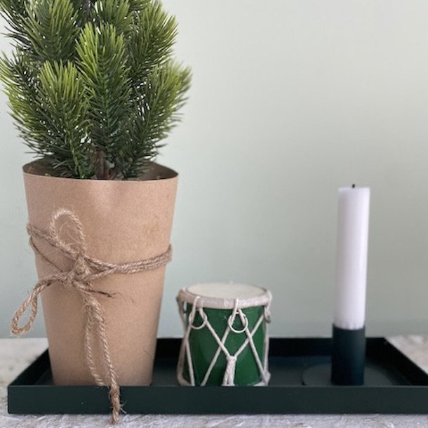 Tromme lux tr og skind lille