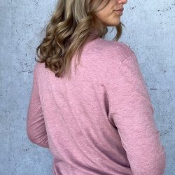 Fint strikket bluse turtle neck m-xxl