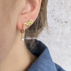 Hoops CURLY SKY 12 mm Forgyldt Slv