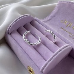 Hoops CURLY 18 mm Sterling Slv