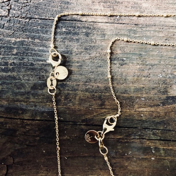 Halskde - Kugle Forgyldt slv