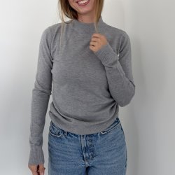 Turtle neck klassisk sweater  str. S-XL viskose miks