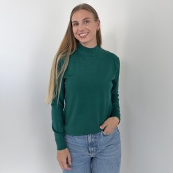 Fintstrikket bluse med turtleneck Str- L-XXL viskose miks