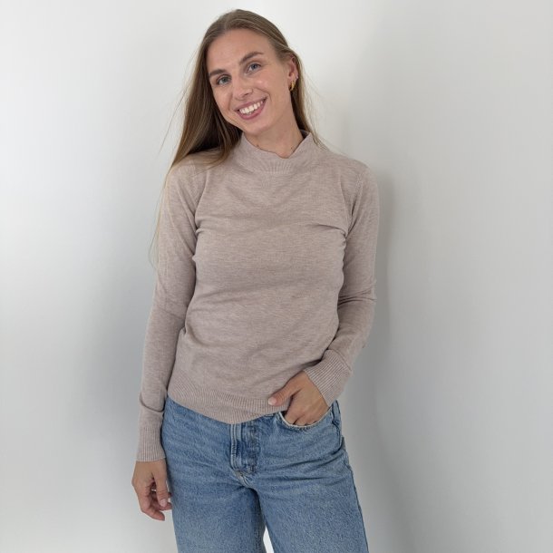 Turtle neck klassisk sweater  str. S-XL viskose miks