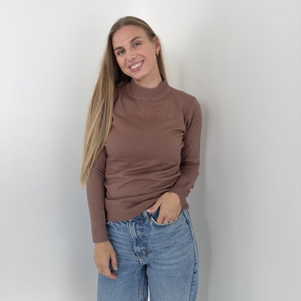 Turtle neck klassisk sweater  str. S-XL viskose miks