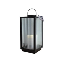 Udend�rs lanterne 48 cm h�j - med LED lys &amp; timer funktion