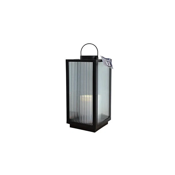 Udend�rs lanterne 48 cm h�j - med LED lys &amp; timer funktion