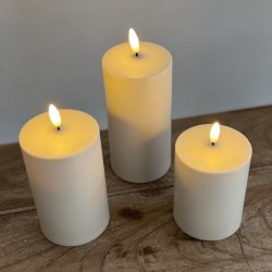 Udendrs LED bloklys i st af 3 m. fjernbetjening